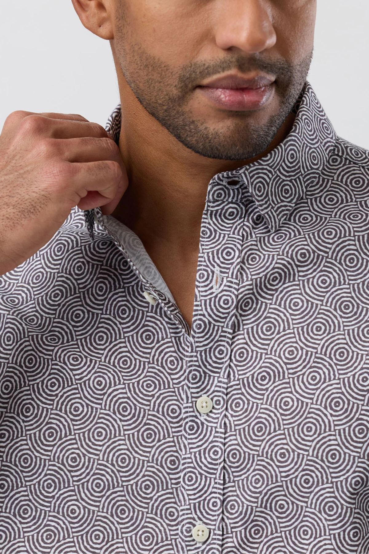 Casual Shirt Short Sleeve Brown