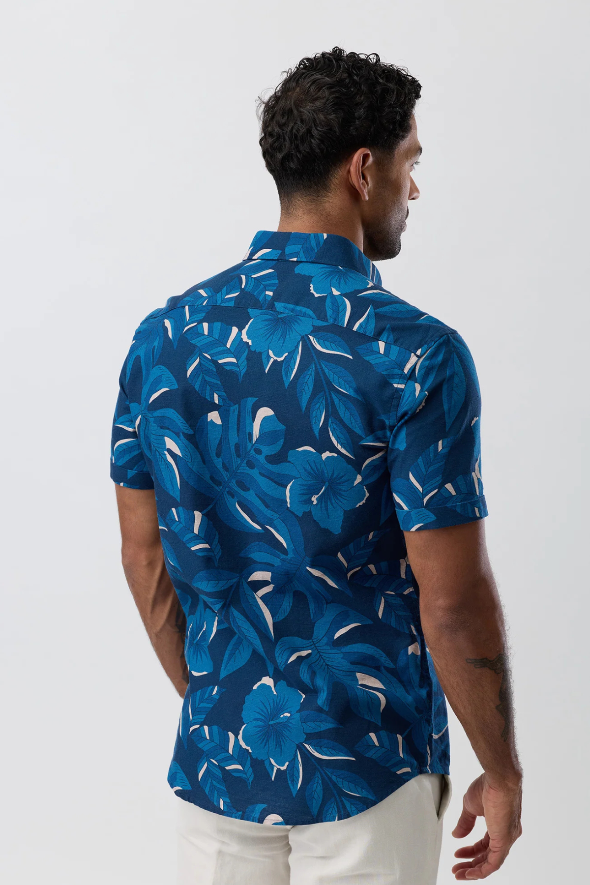 Casual Shirt Short Sleeve French Navy