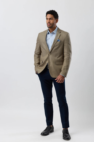 Twin Button Blazer Olive