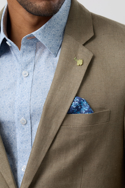 Twin Button Blazer Olive