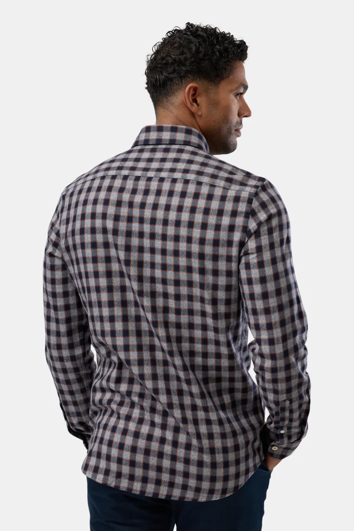 Casual Shirt Grey Plaid