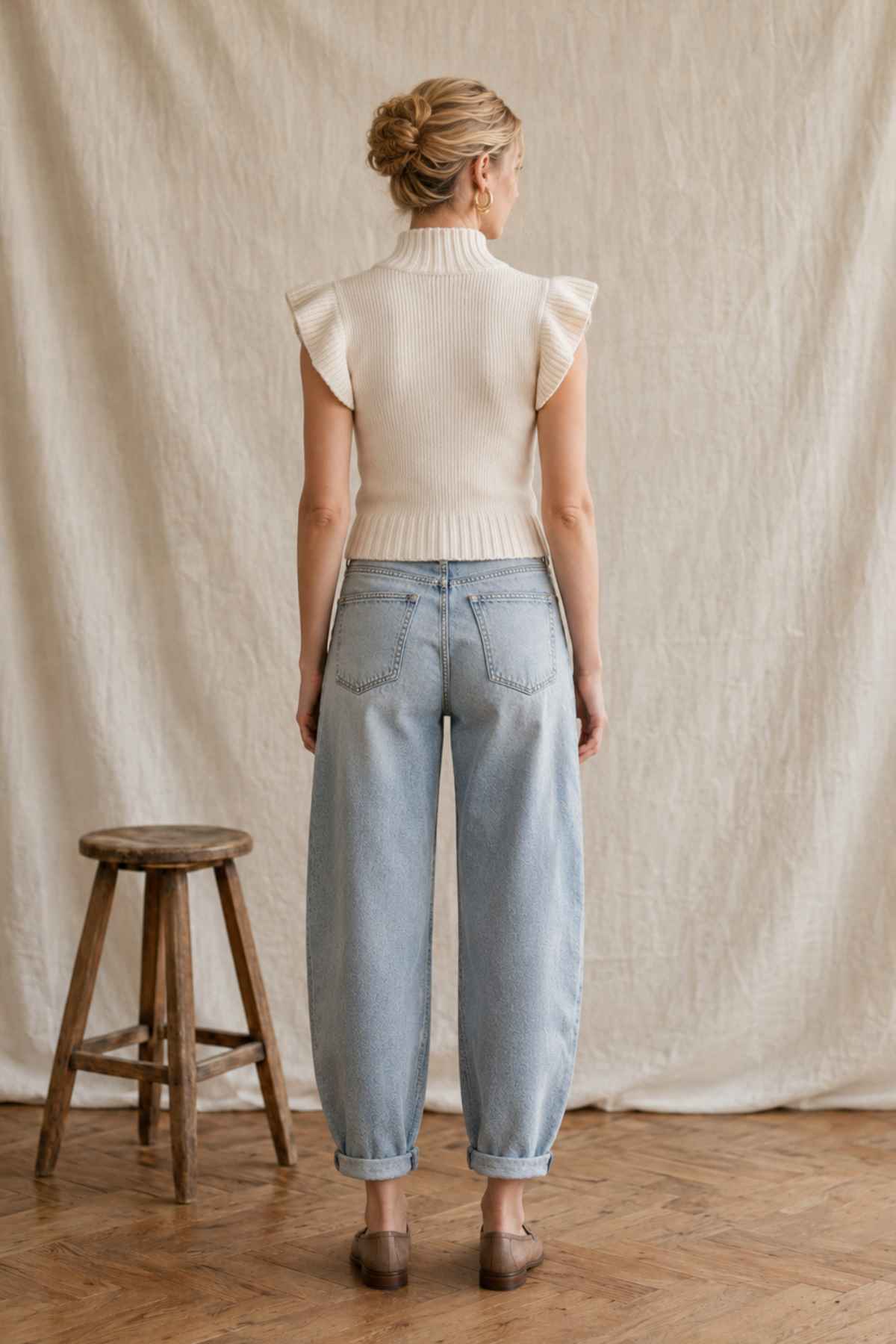 Butterfly Sleeve Knit Vest