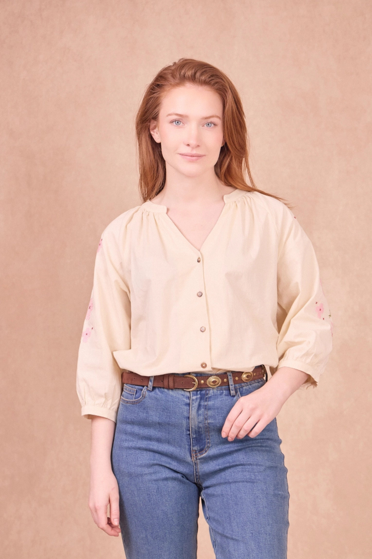 Spinoza Cotton Blouse White