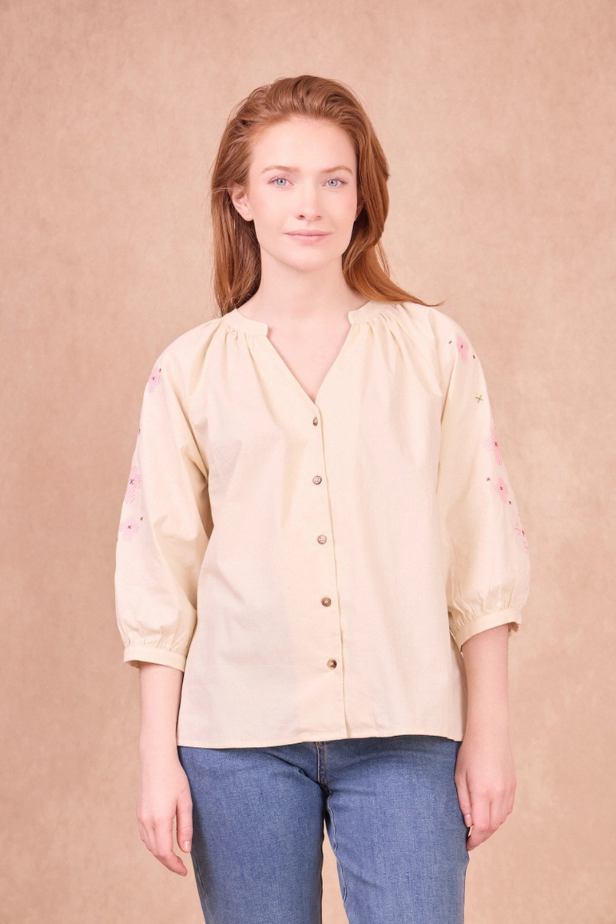 Spinoza Cotton Blouse White