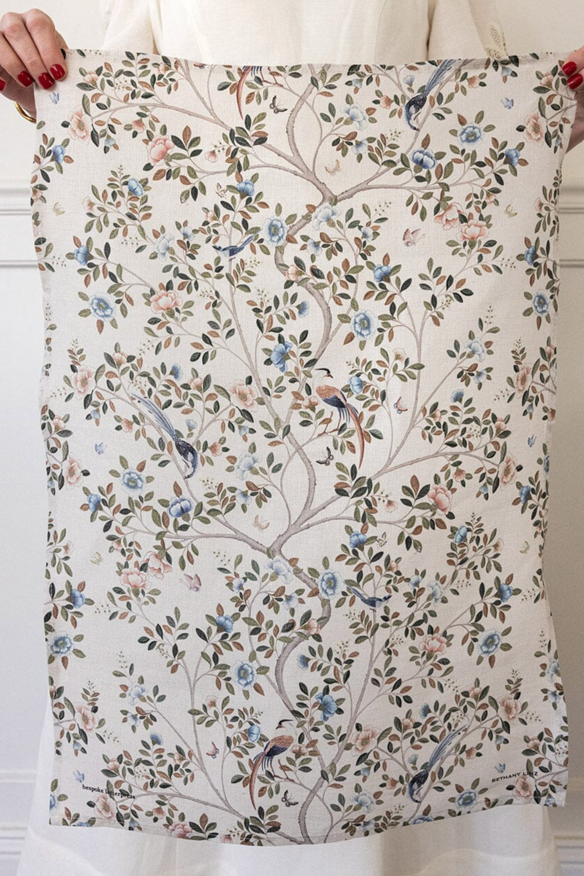 Camellia Tree 100% Linen Tea Towel