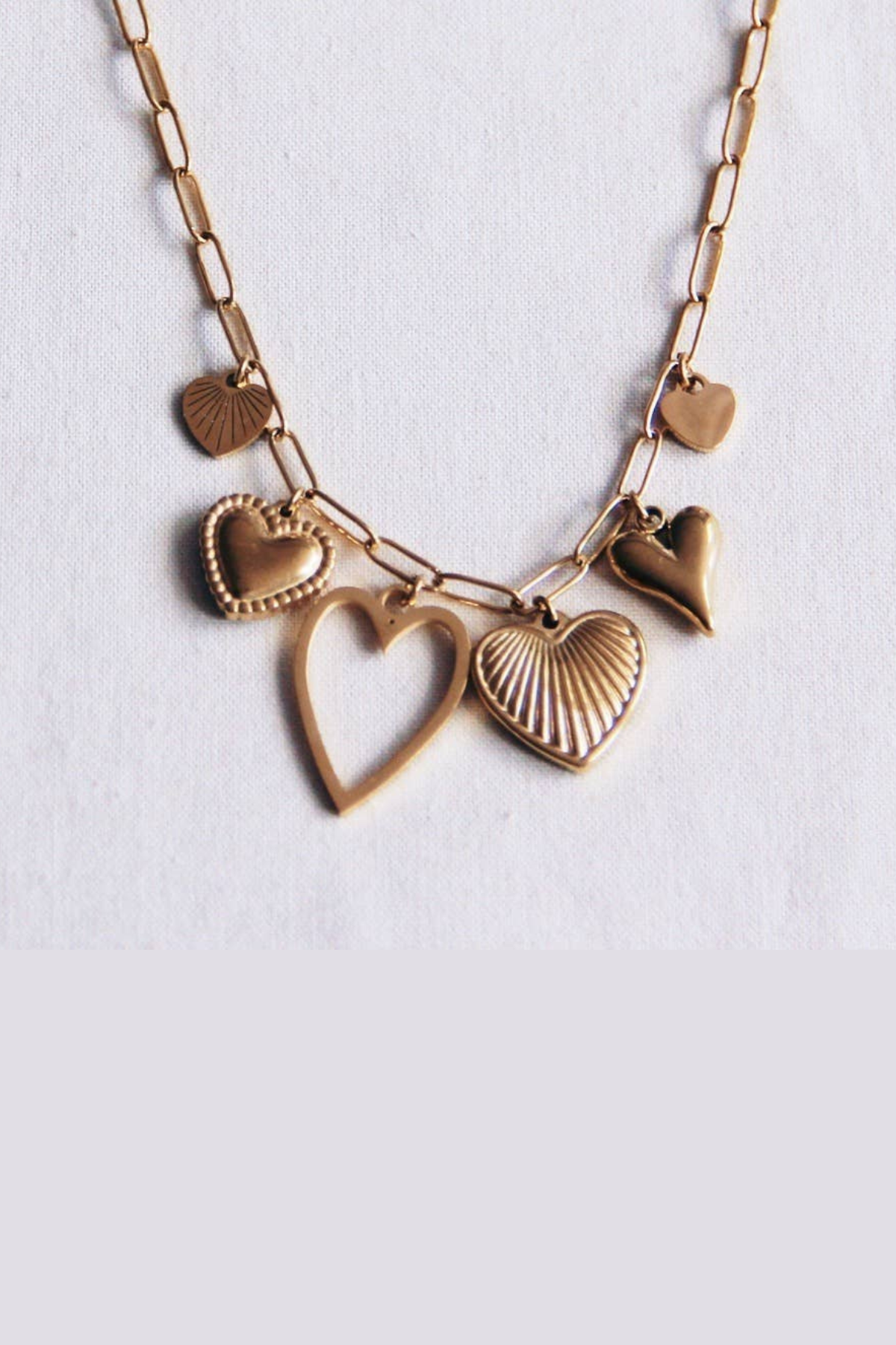 Charm Necklace Heart of Gold
