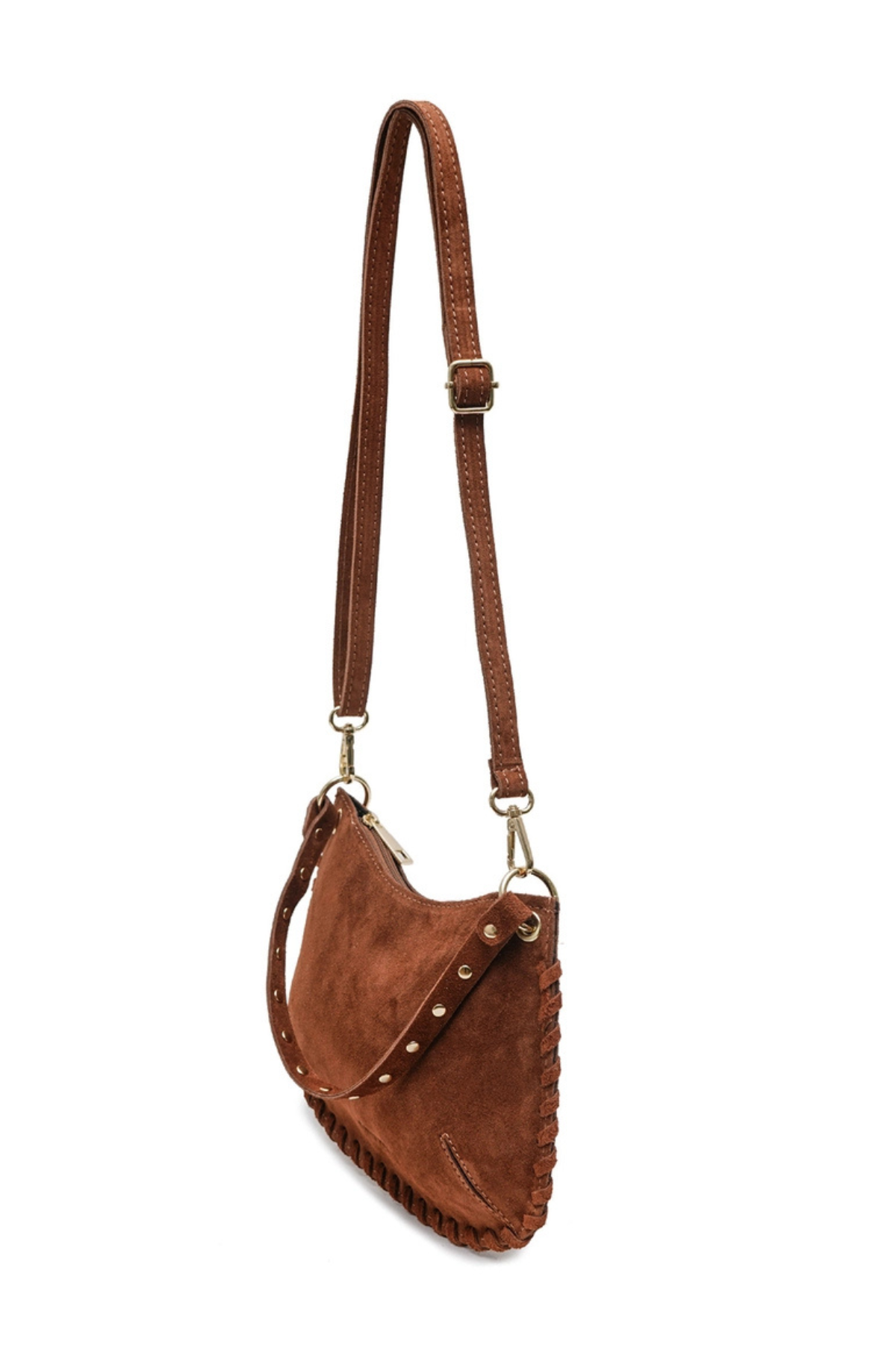 Joelle Suede Bag Brown