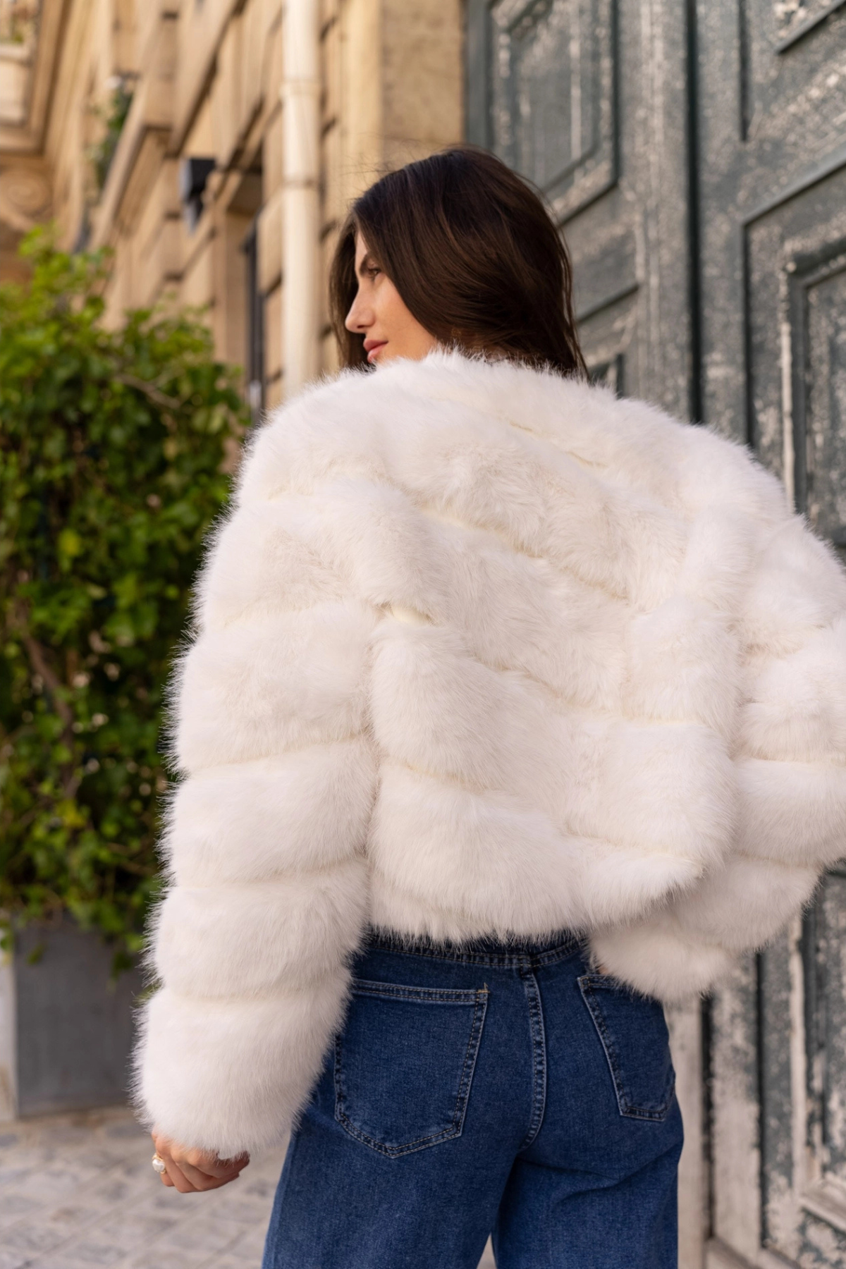Céline Short Faux Fur Jacket
