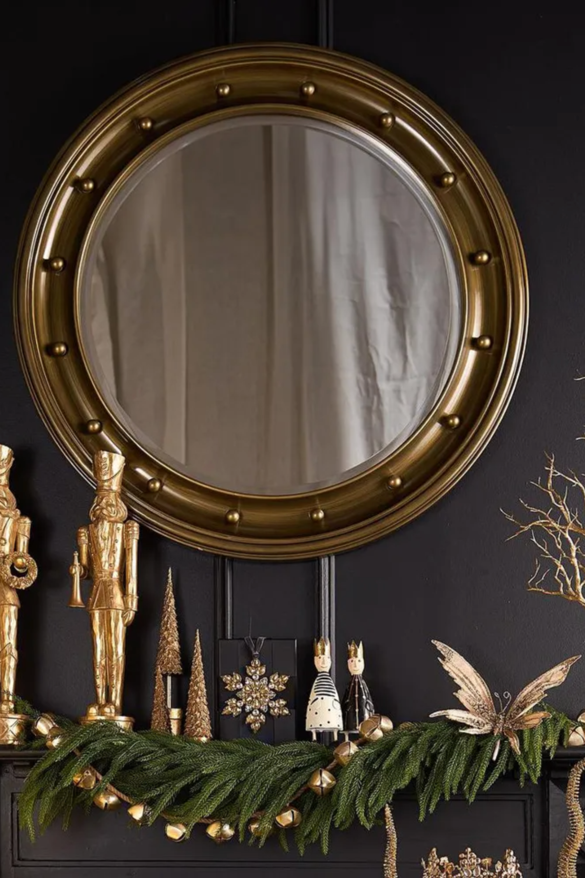Clive Mirror Burnt Gold