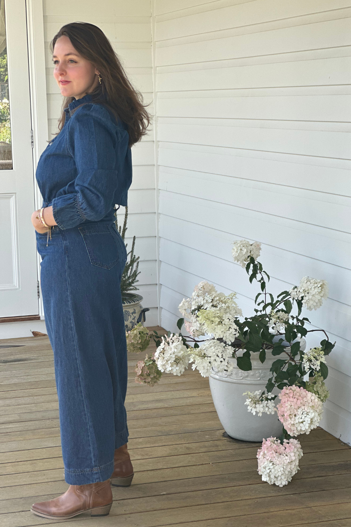 Jolene Denim Maxi Dress