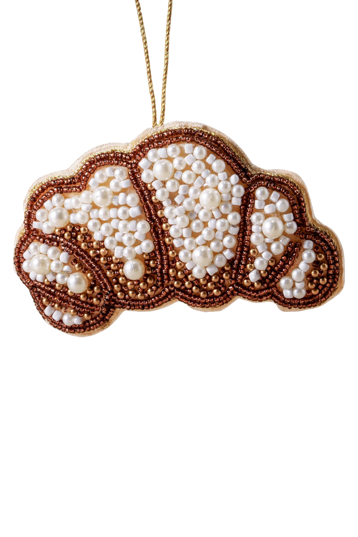Croissant Beaded Decoration