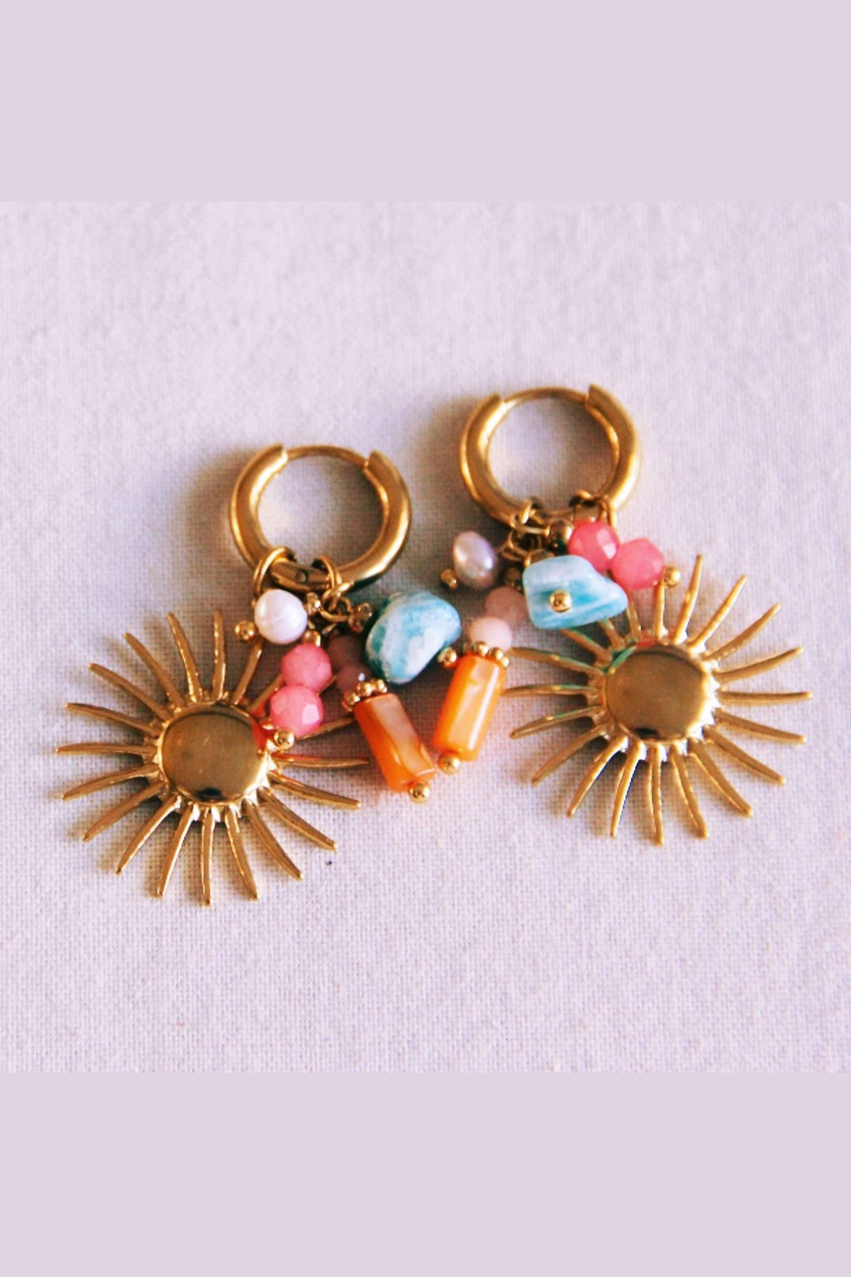 Earring Gemstone Cluster