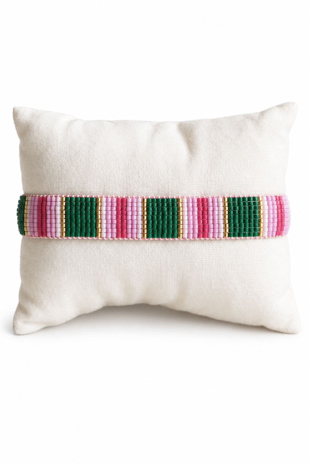 Woven Bracelet Emerald Lilac