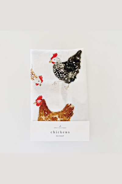Chickens Tea Towel