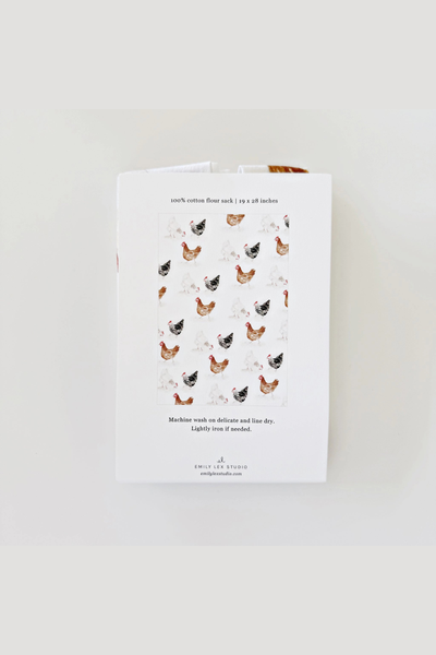 Chickens Tea Towel