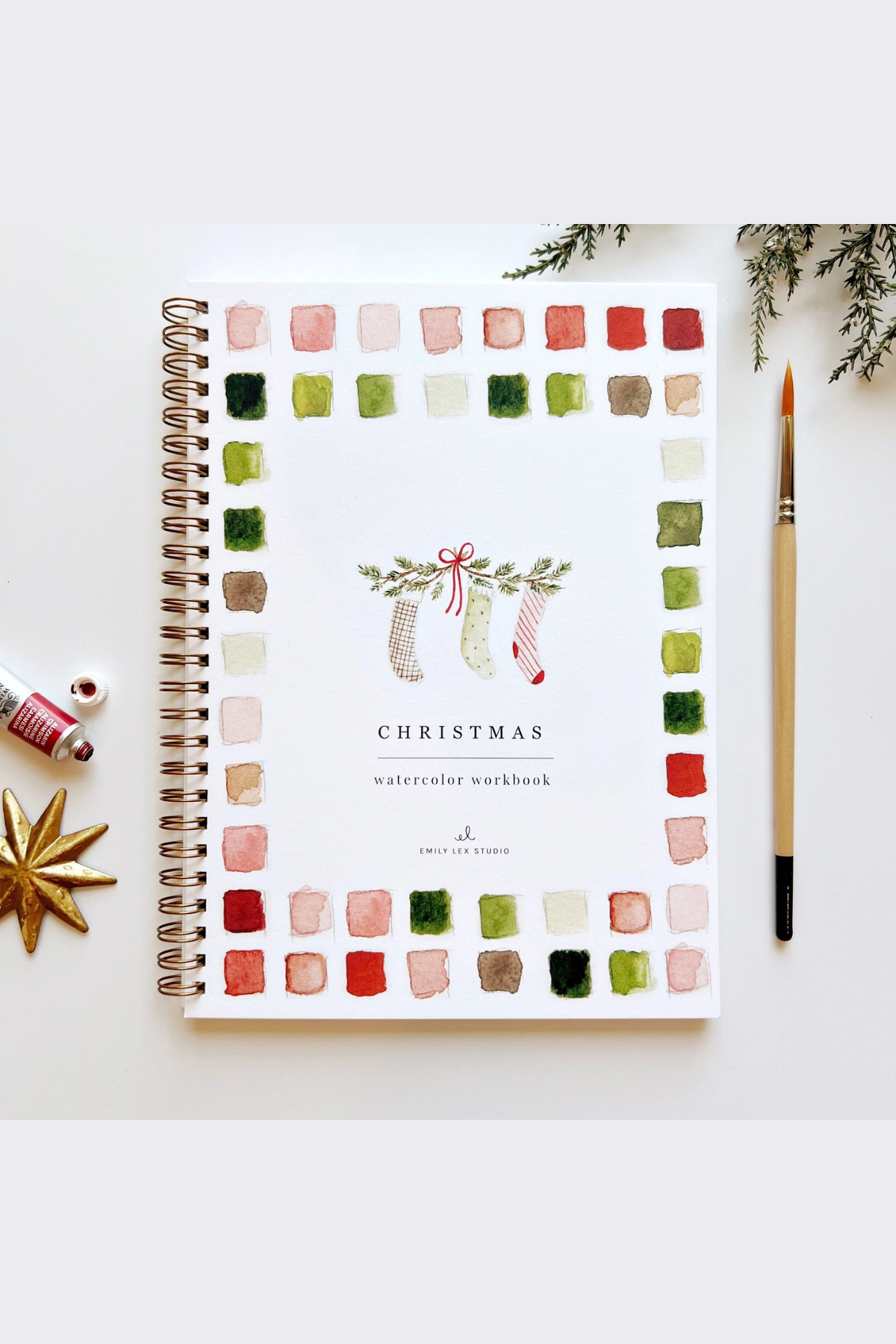 Christmas Watercolor Workbook