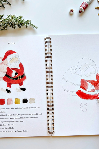 Christmas Watercolor Workbook