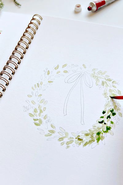 Christmas Watercolor Workbook