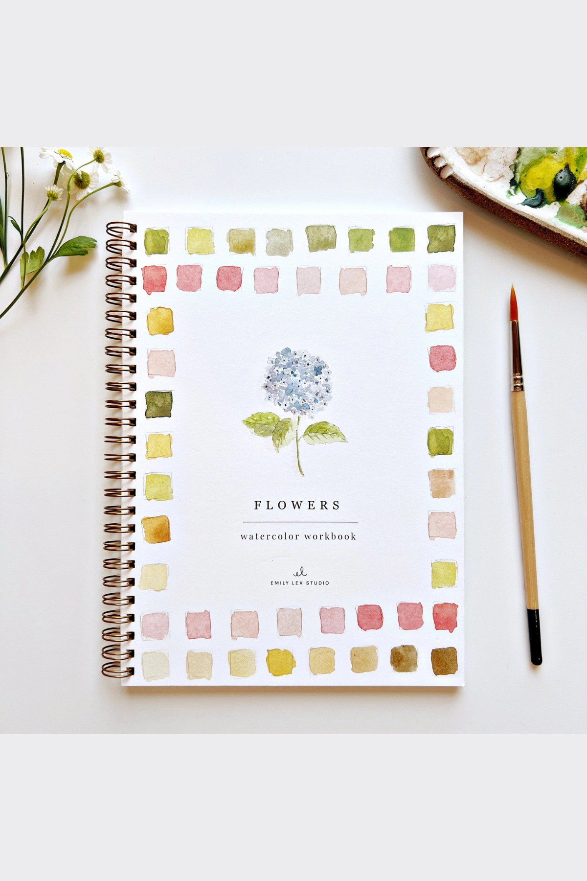 Flowers Watercolor Workbook