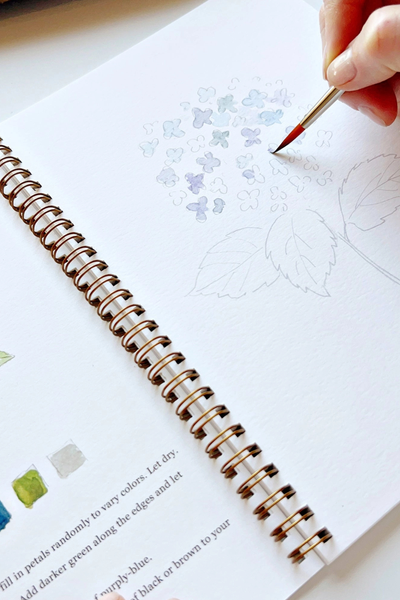 Flowers Watercolor Workbook