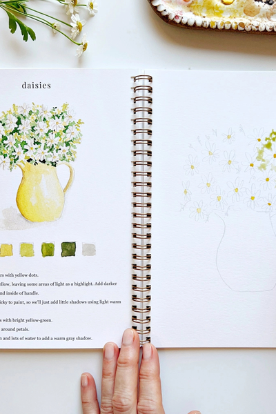 Flowers Watercolor Workbook