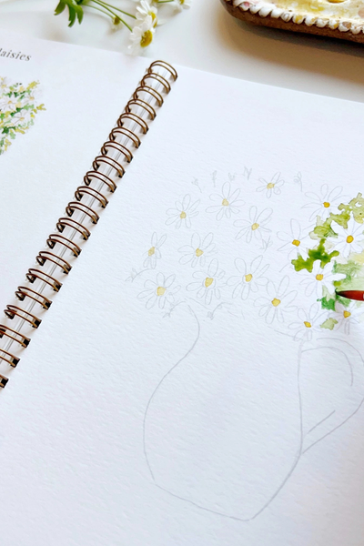 Flowers Watercolor Workbook