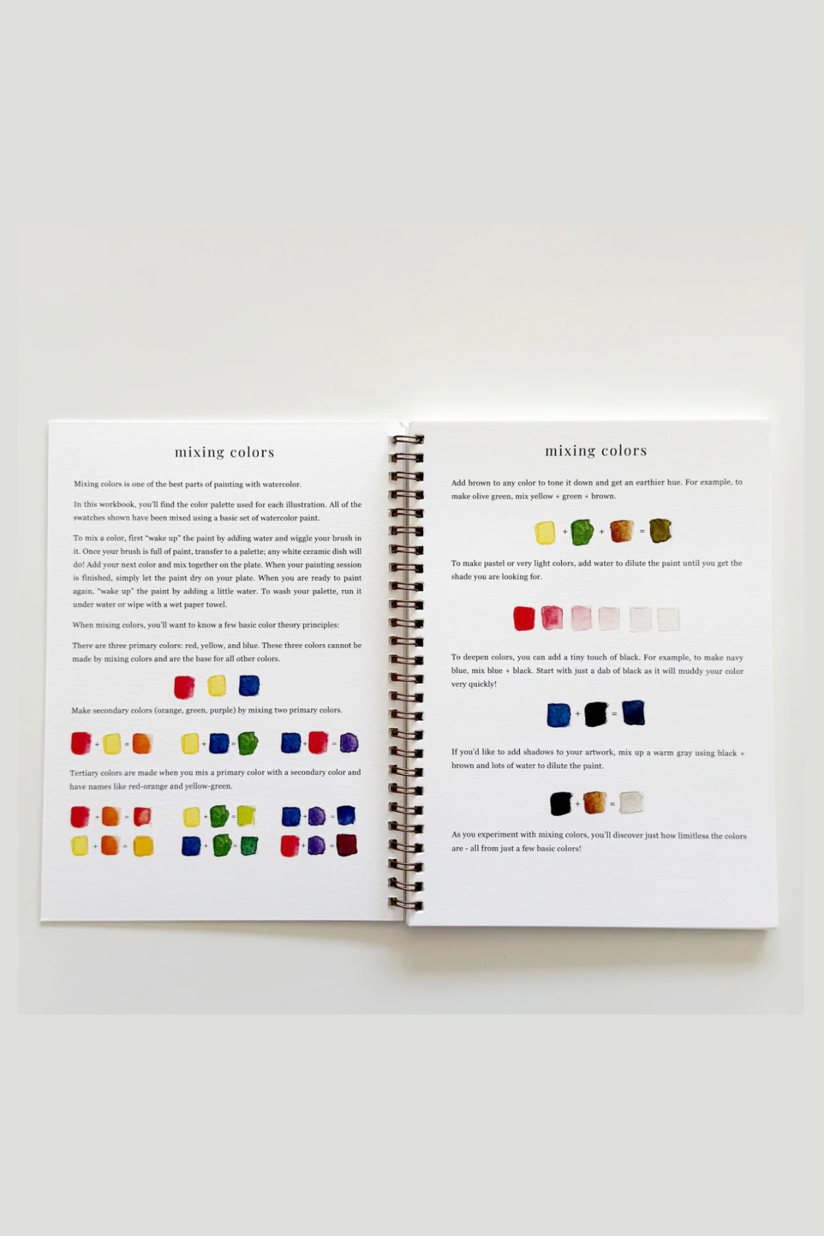 Flowers Watercolor Workbook