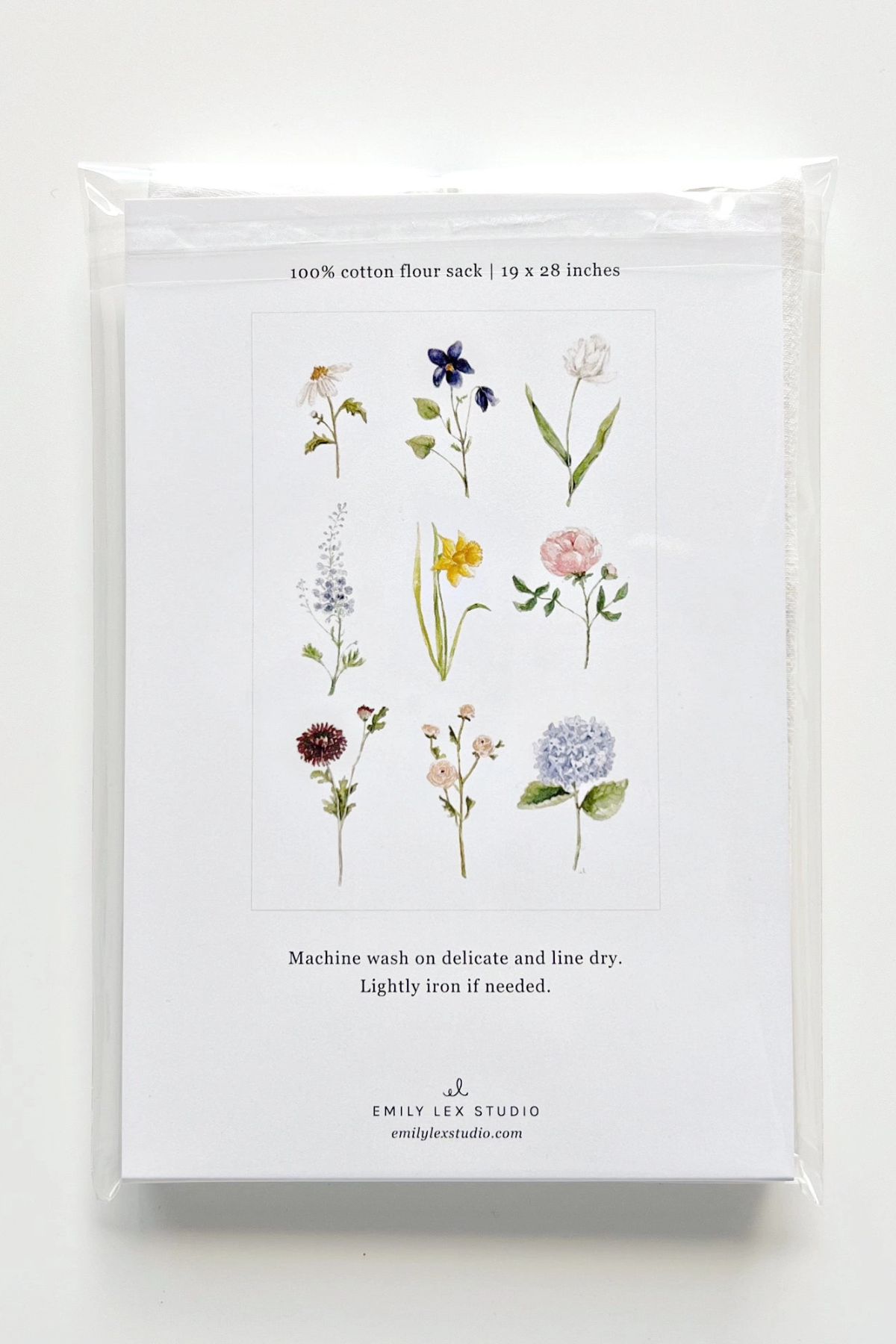 Garden Flowers Tea Towel