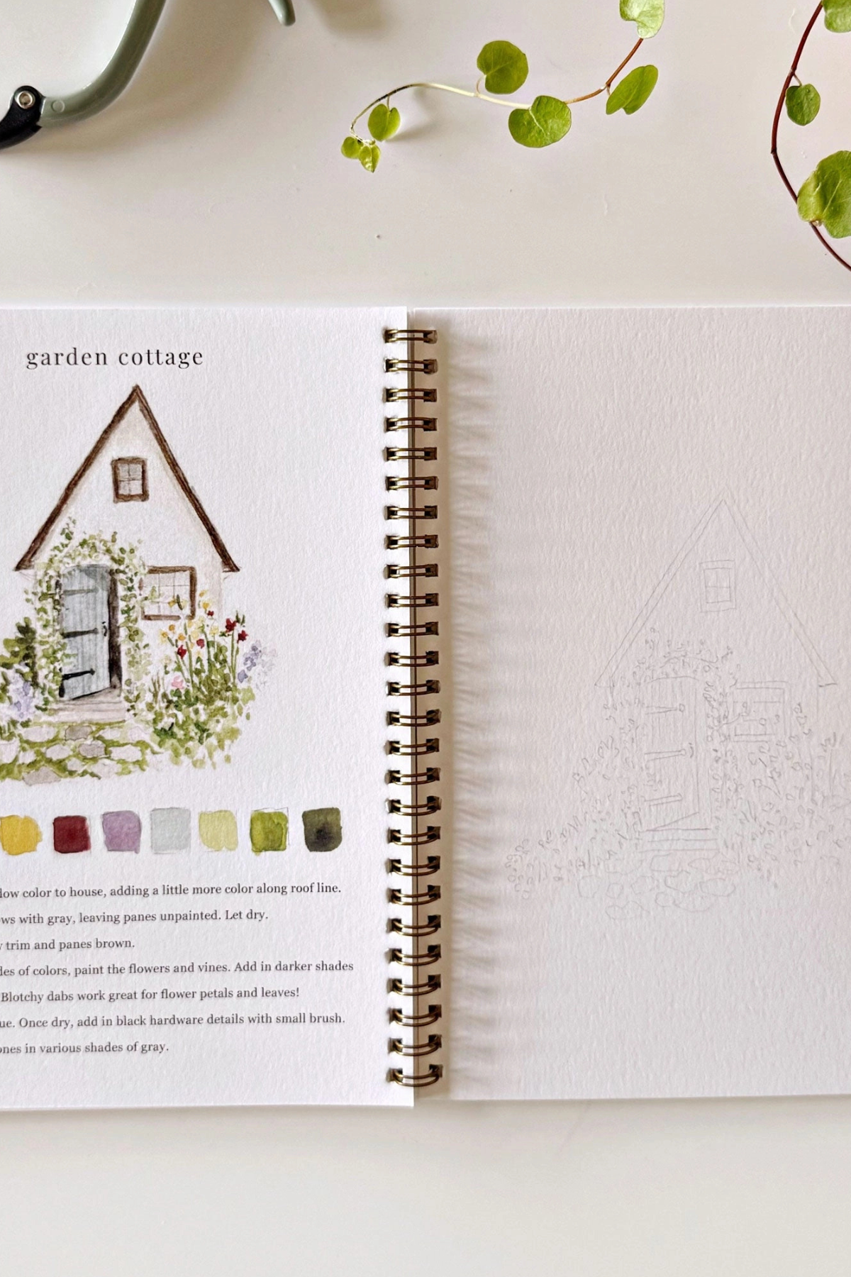 Garden Watercolor Workbook