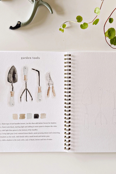 Garden Watercolor Workbook