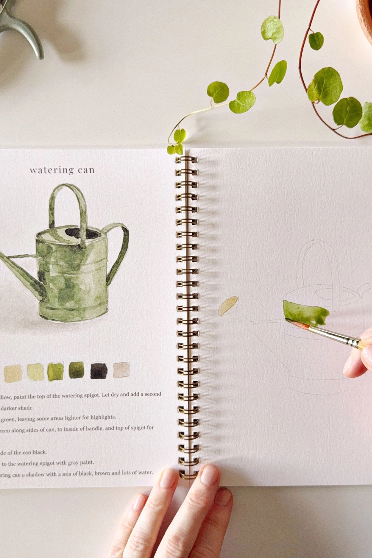 Garden Watercolor Workbook