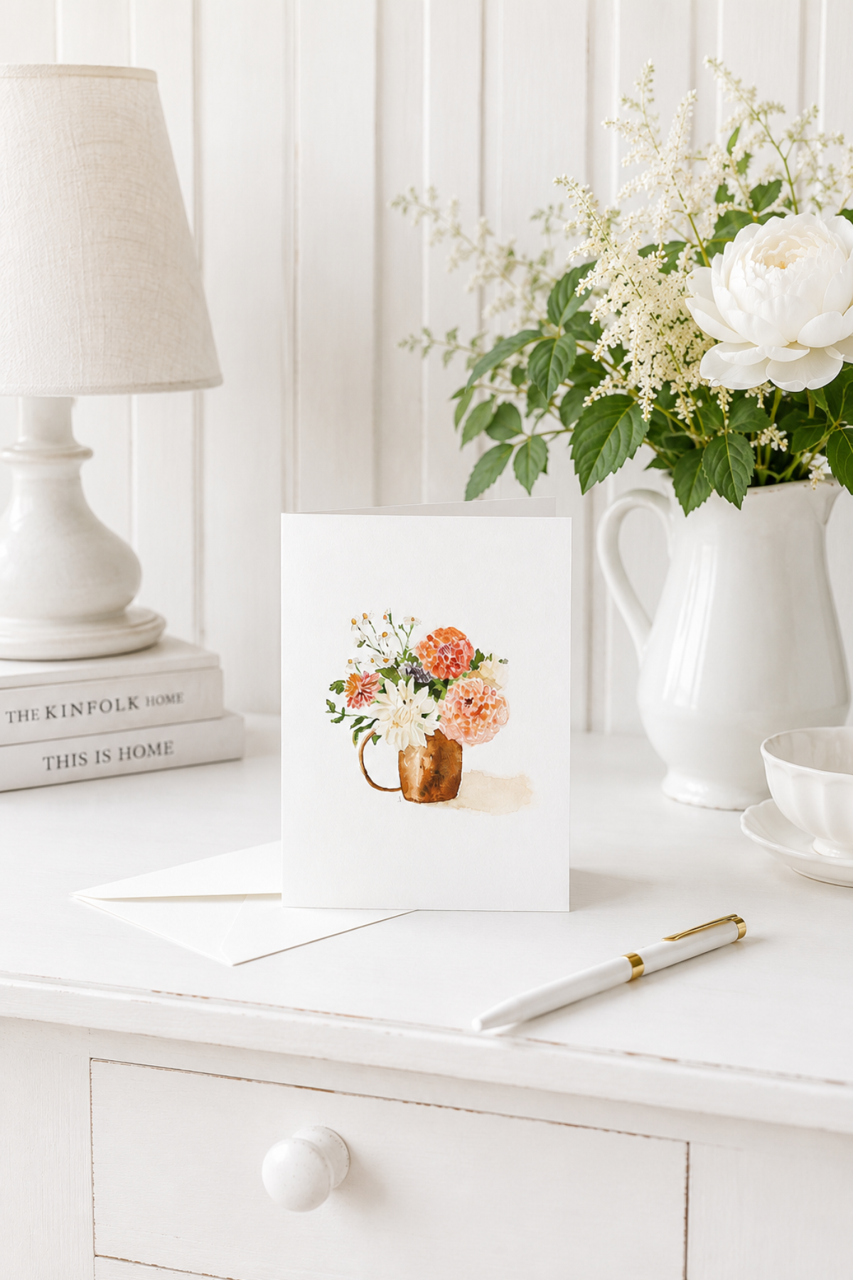 Dahlia Bouquet Notecard