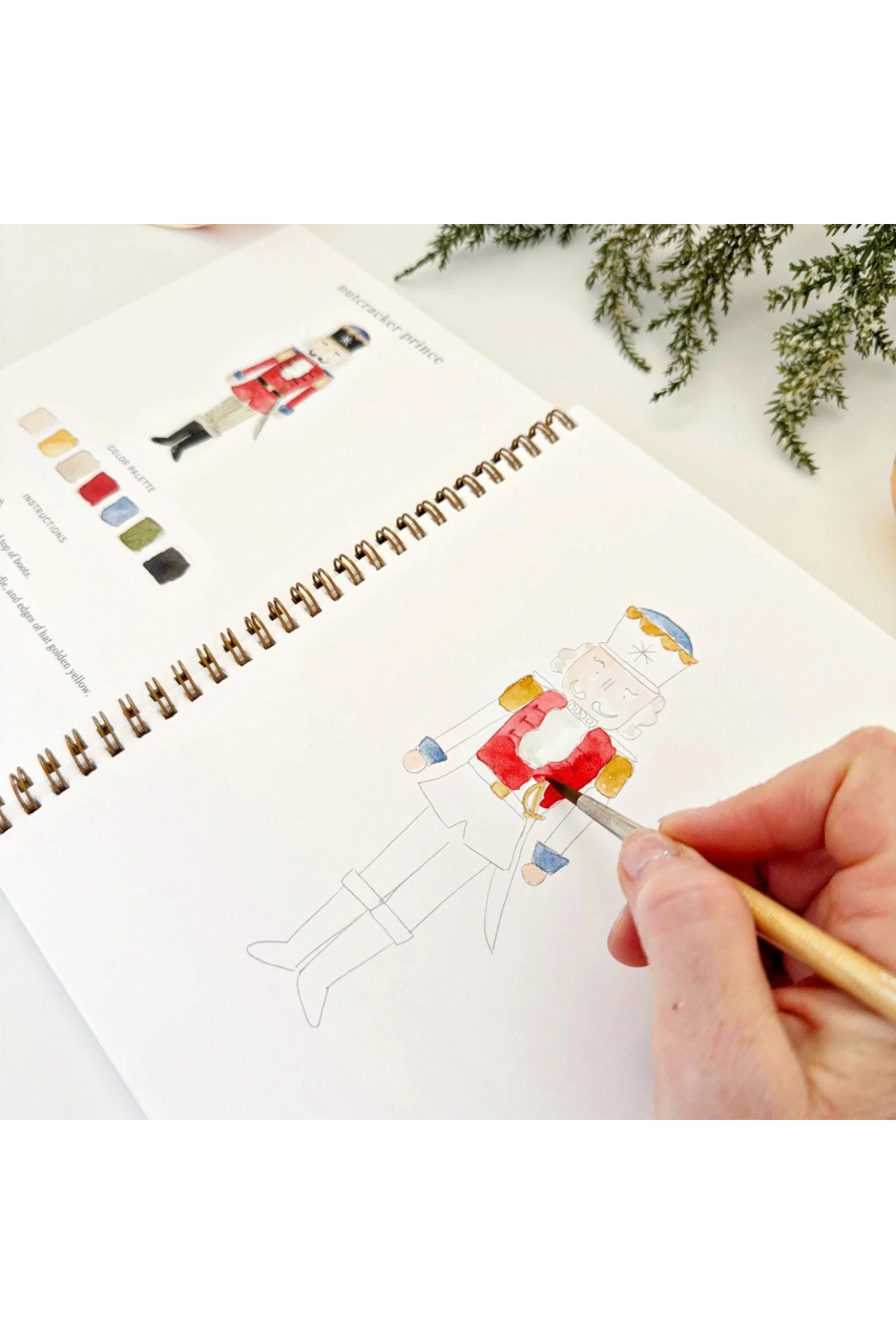 Nutcracker Watercolour Workbook