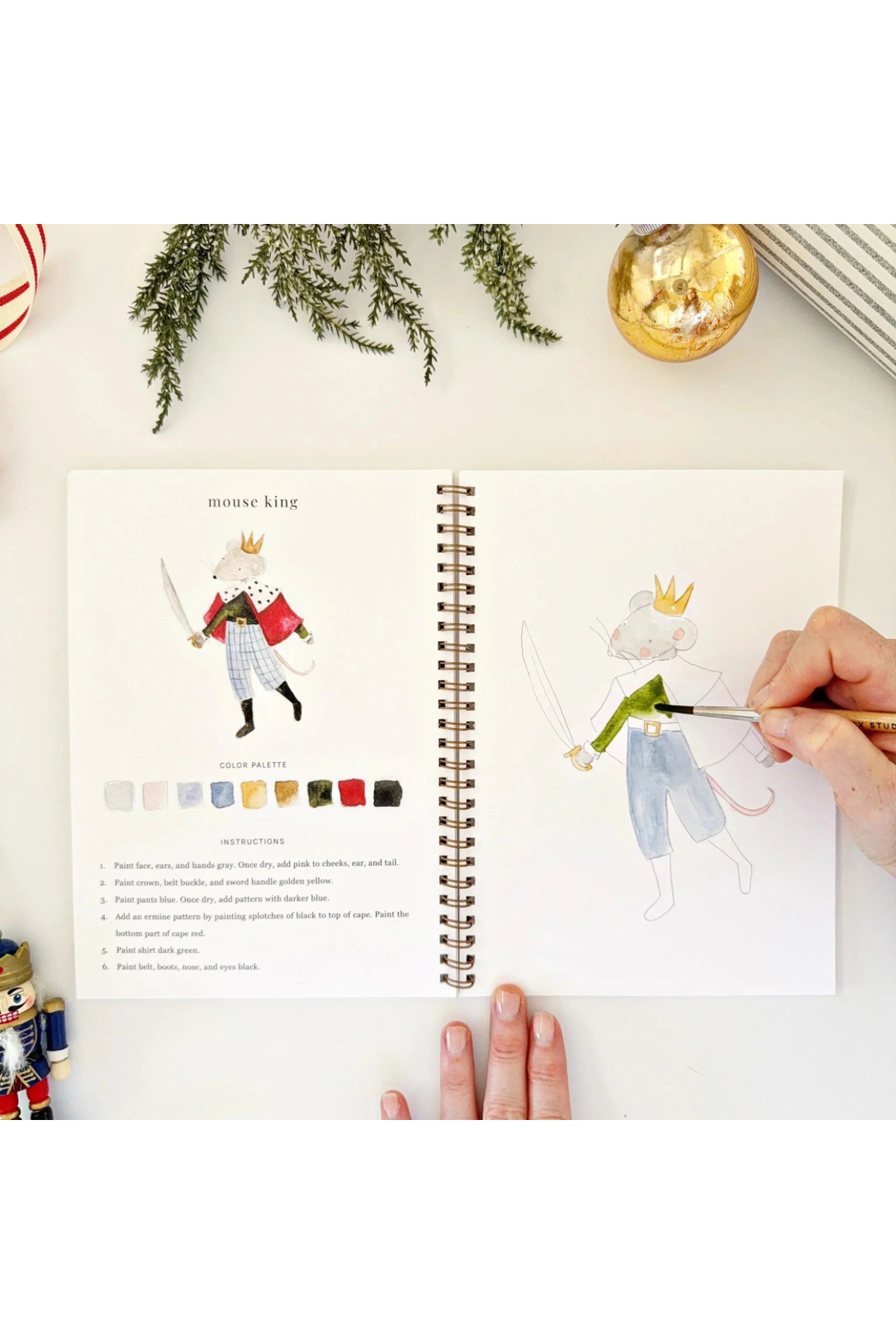 Nutcracker Watercolour Workbook