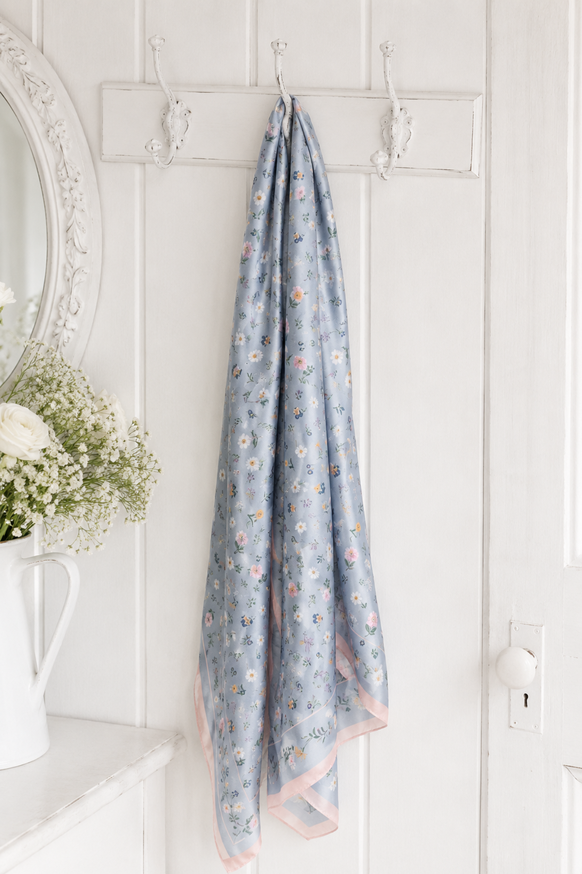 Ditsy Sprigs Silky Scarf