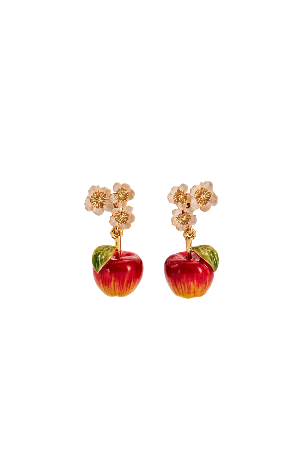 Apple Blossom Drop Earrings