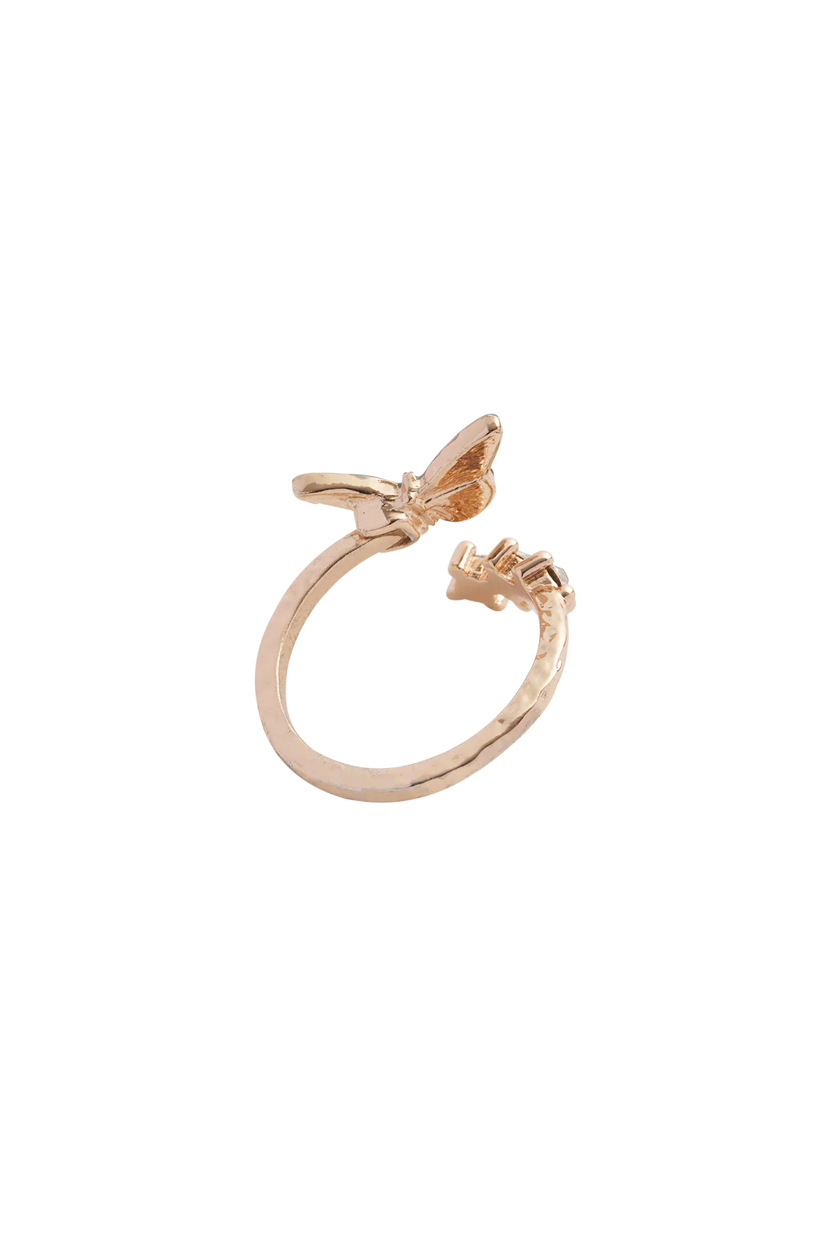 Enamel Blue Butterfly Ring