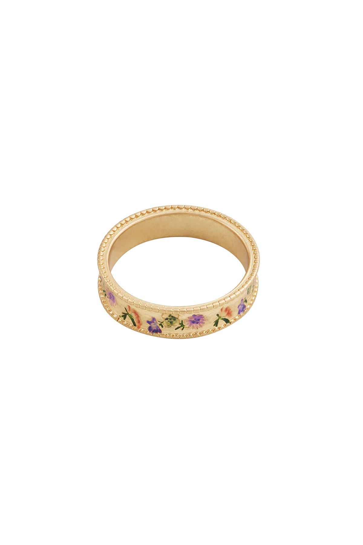 Folksy Floral Gold Ring