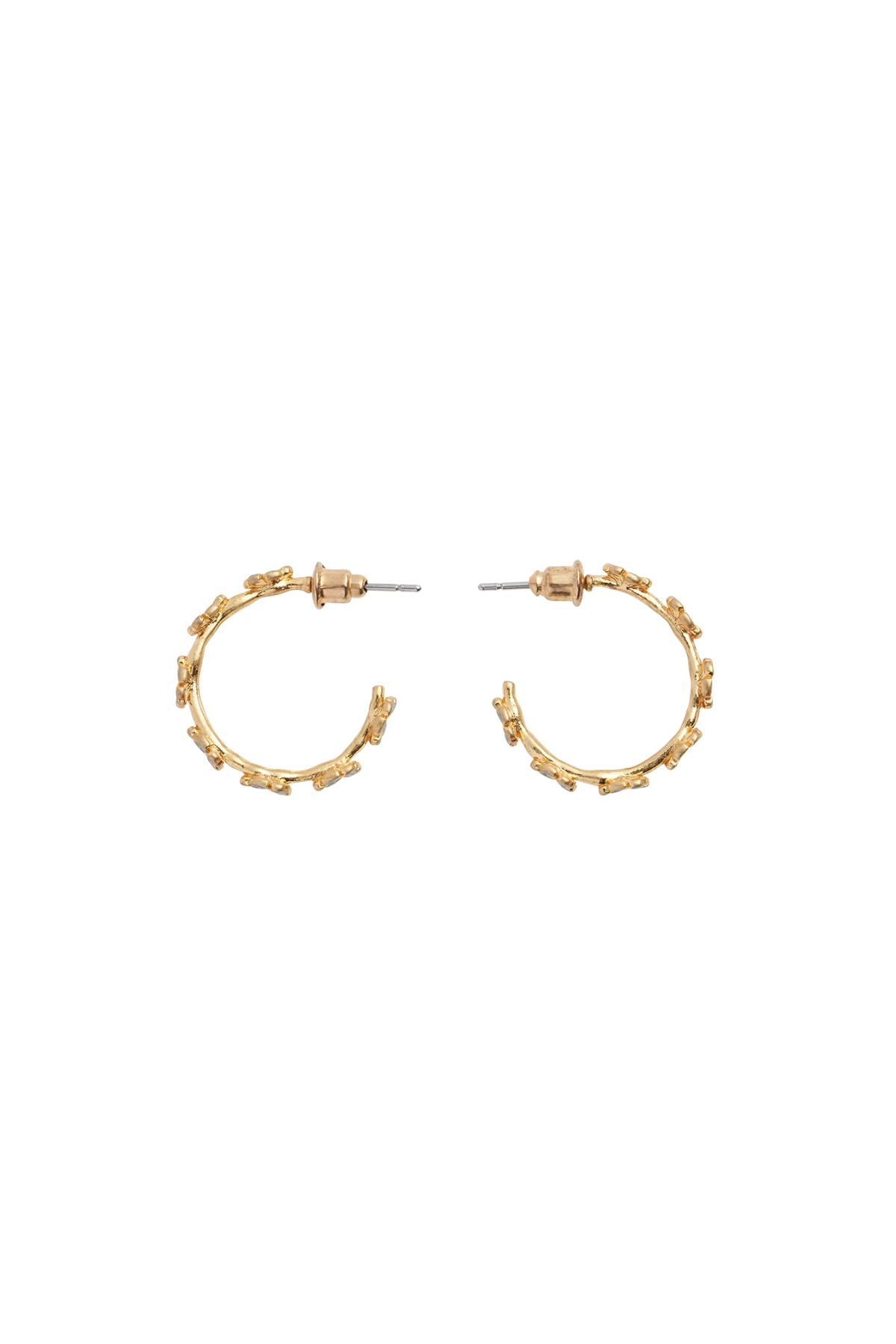 Forget Me Not Hoop Studs