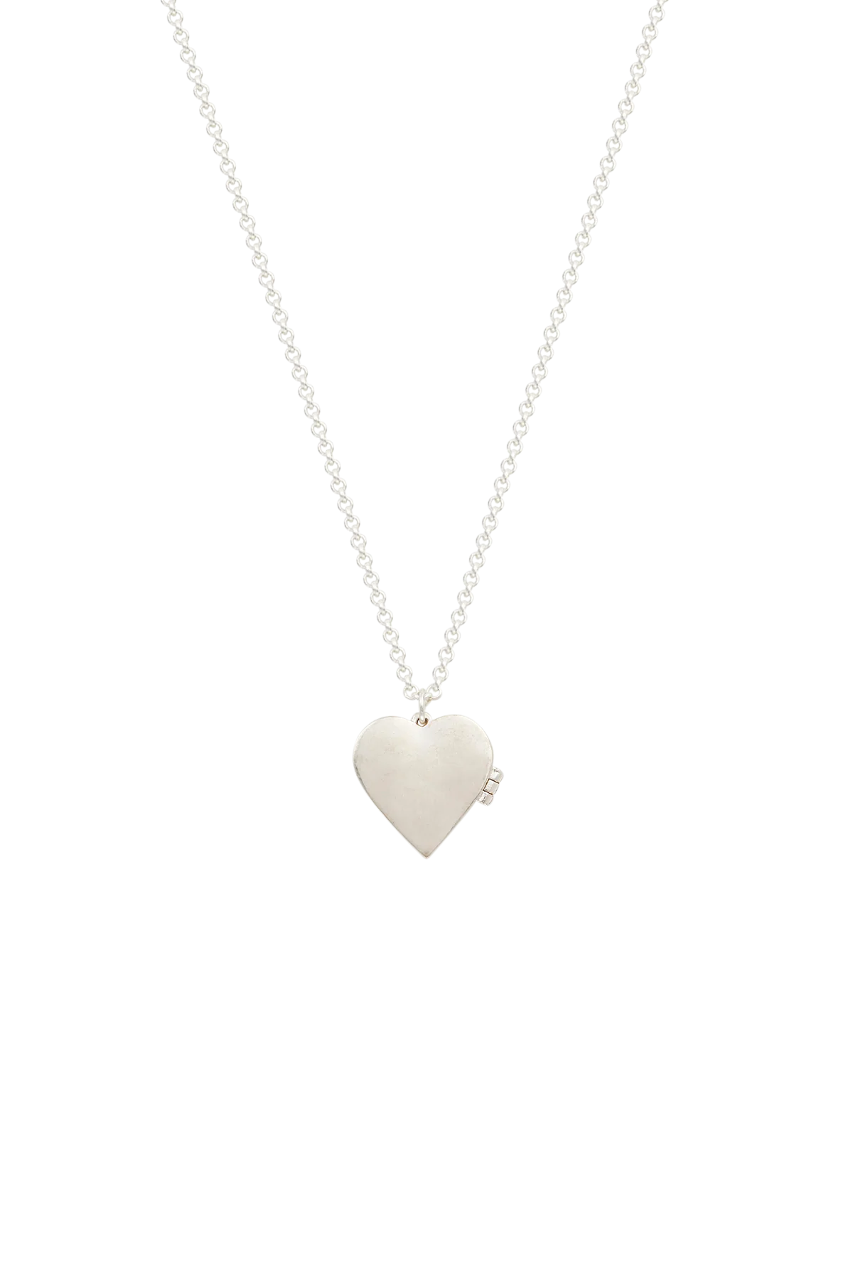 Forget Me Not Locket Necklace Silver