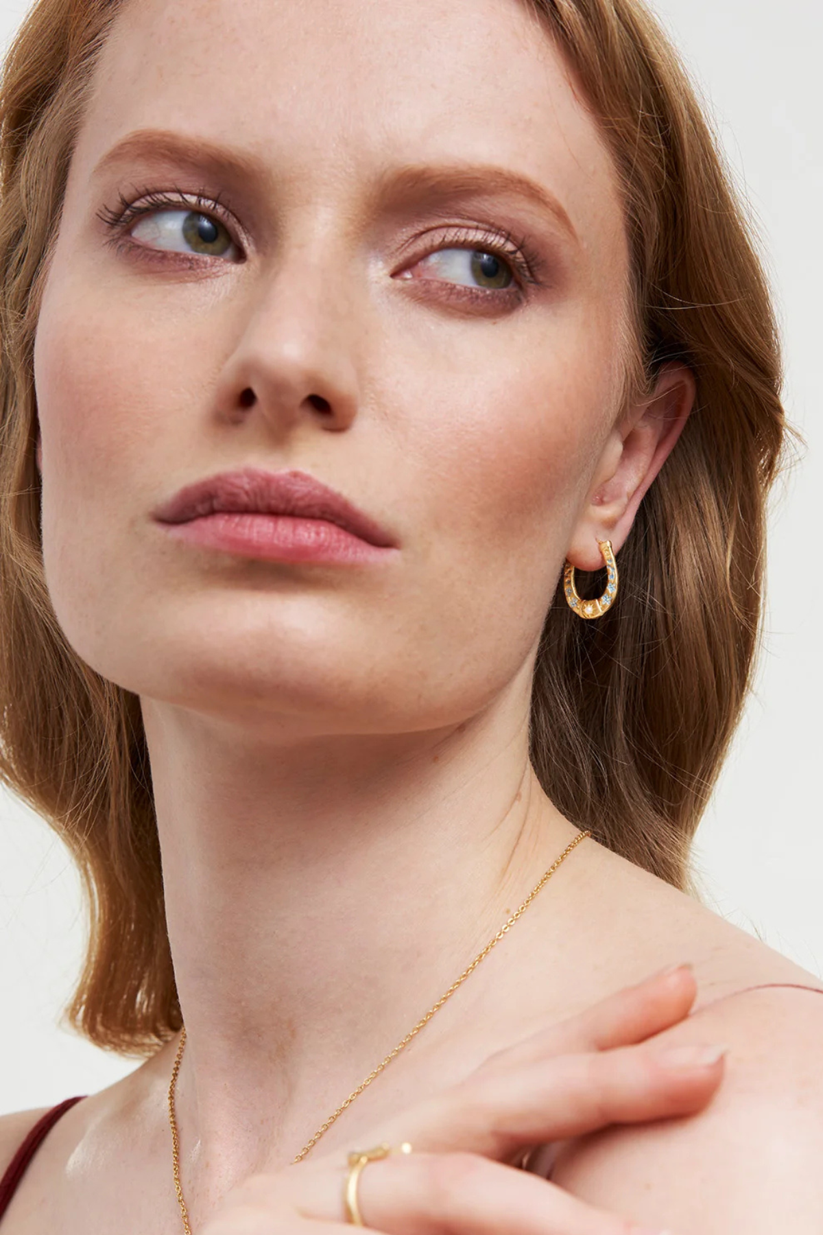 Horseshoe Hoop Earrings