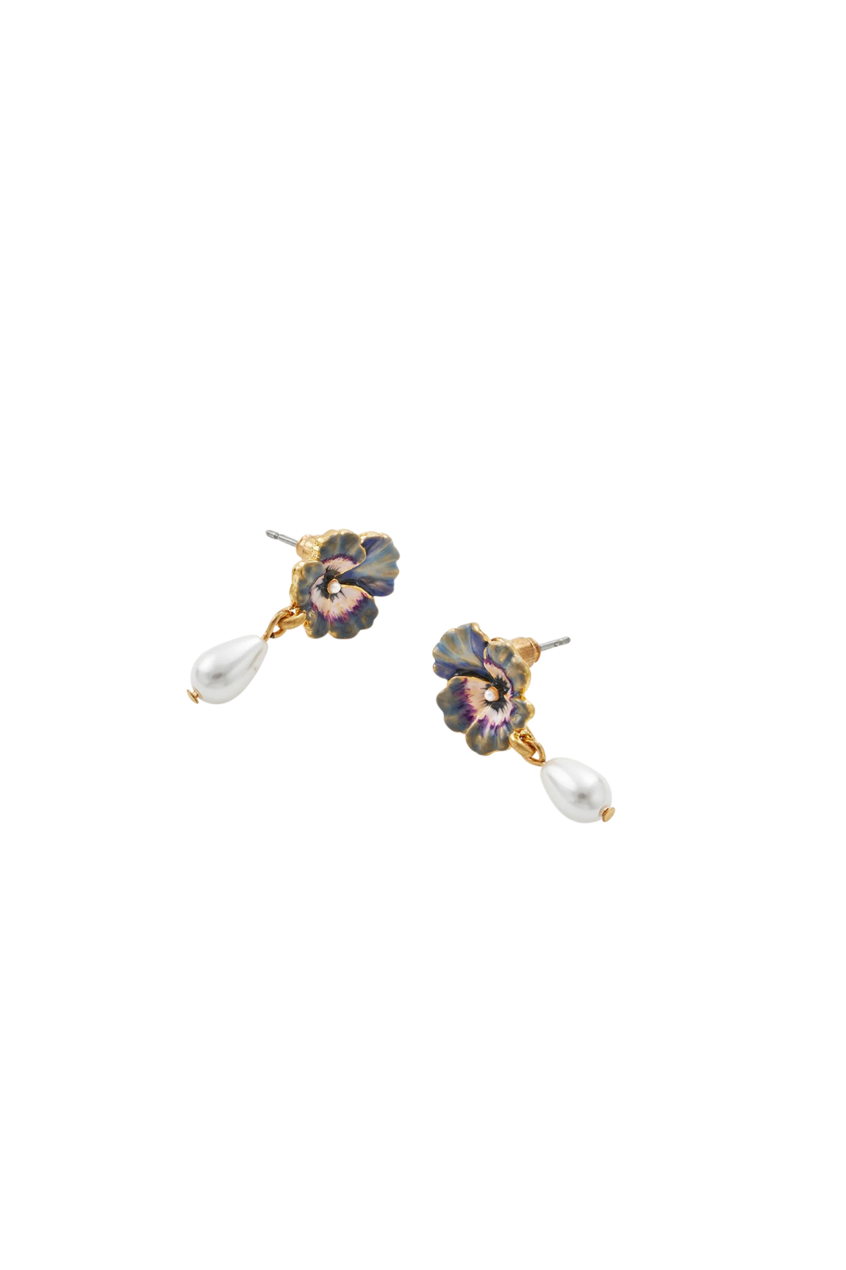 Pansy Pearl Earrings