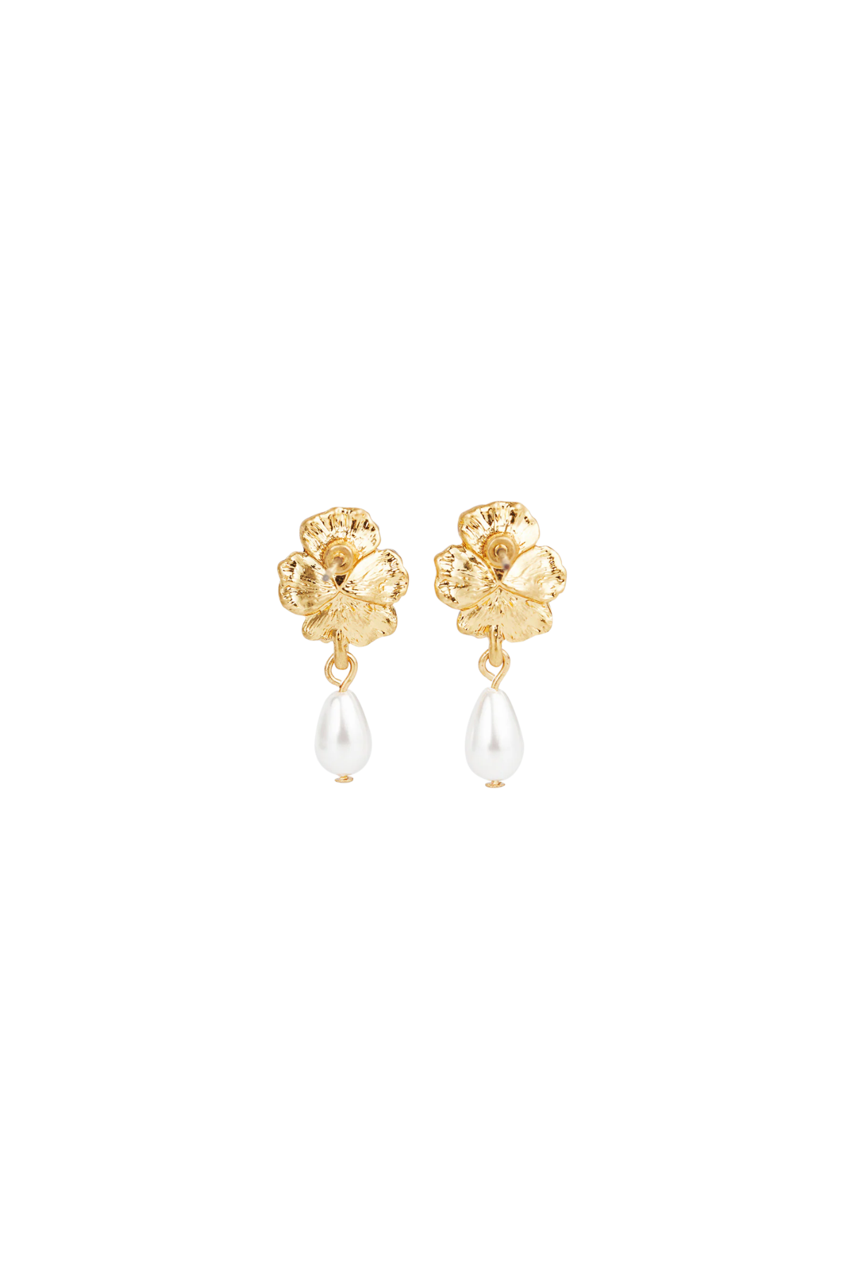 Pansy Pearl Earrings