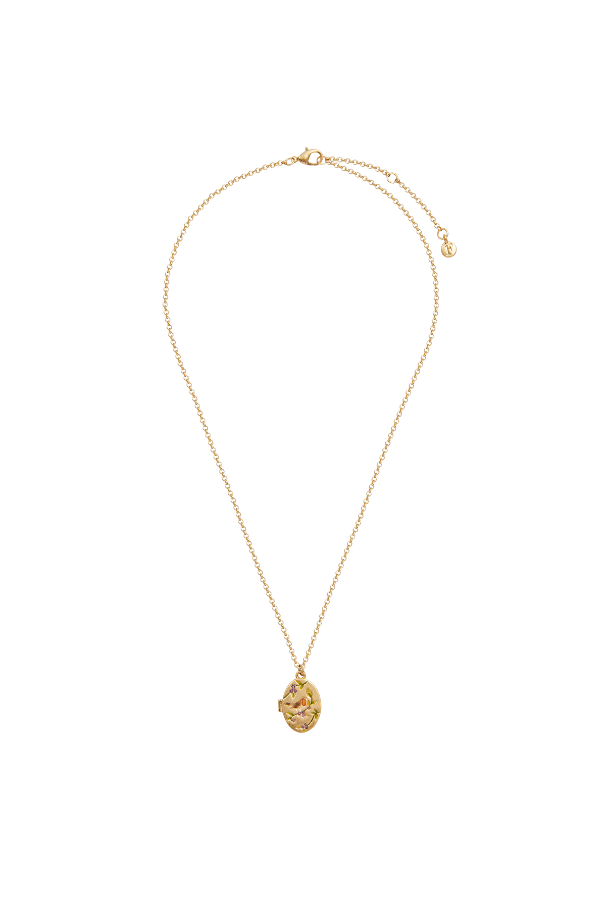 Robin & Blackberry Locket Necklace