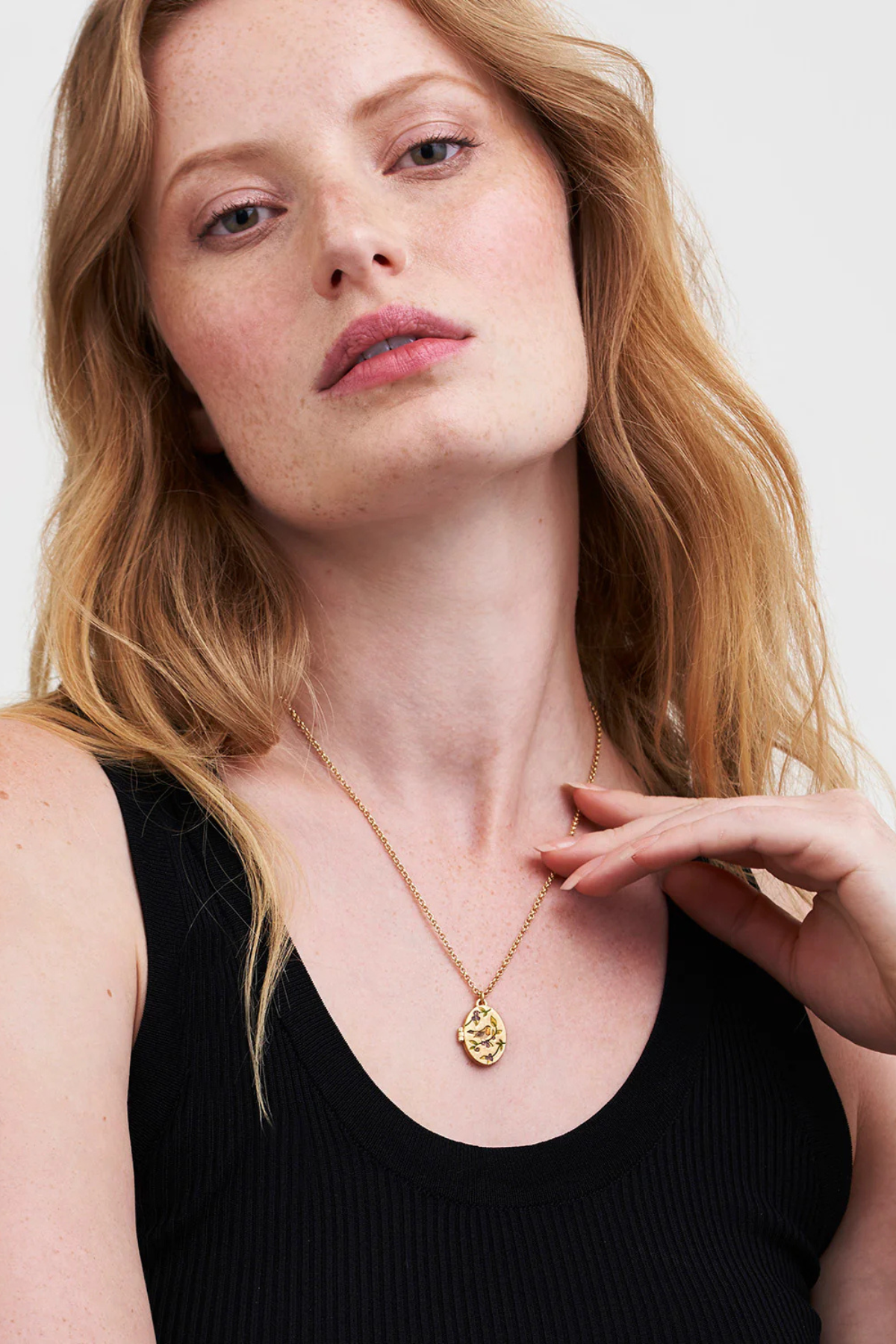 Robin & Blackberry Locket Necklace