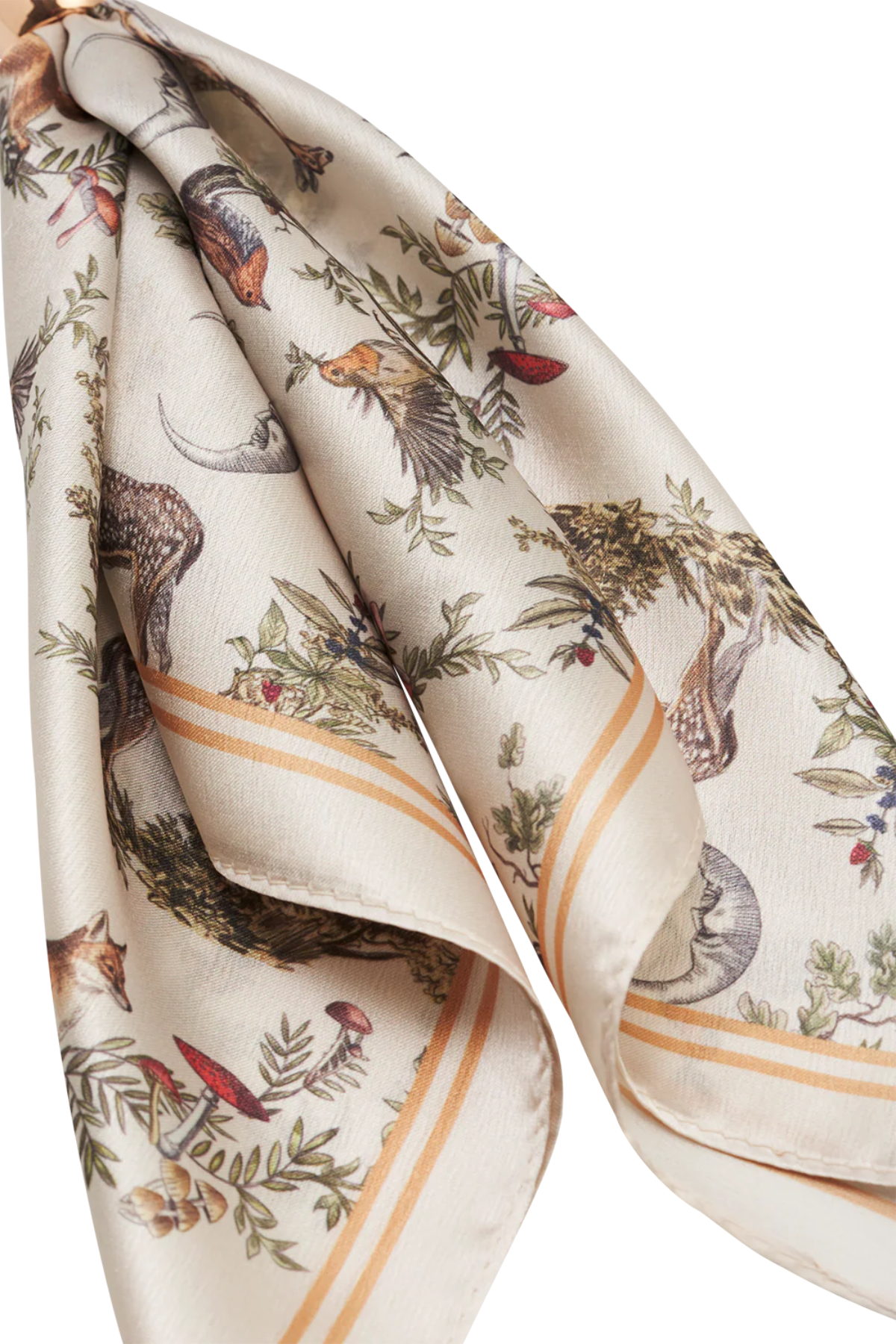 Scarf Bag Charm in Ivory Into the Woods