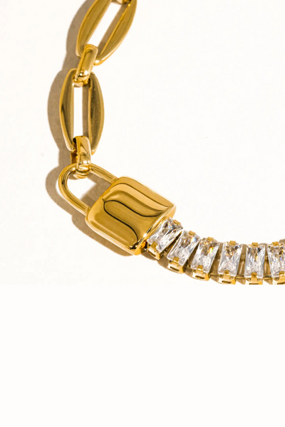 Benson Rhinestone Chain Bracelet