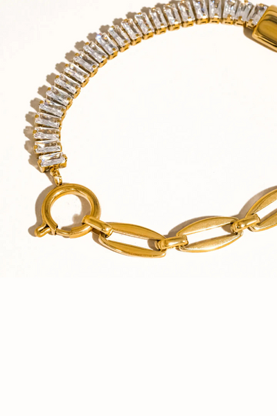 Benson Rhinestone Chain Bracelet