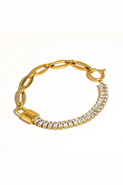 Benson Rhinestone Chain Bracelet