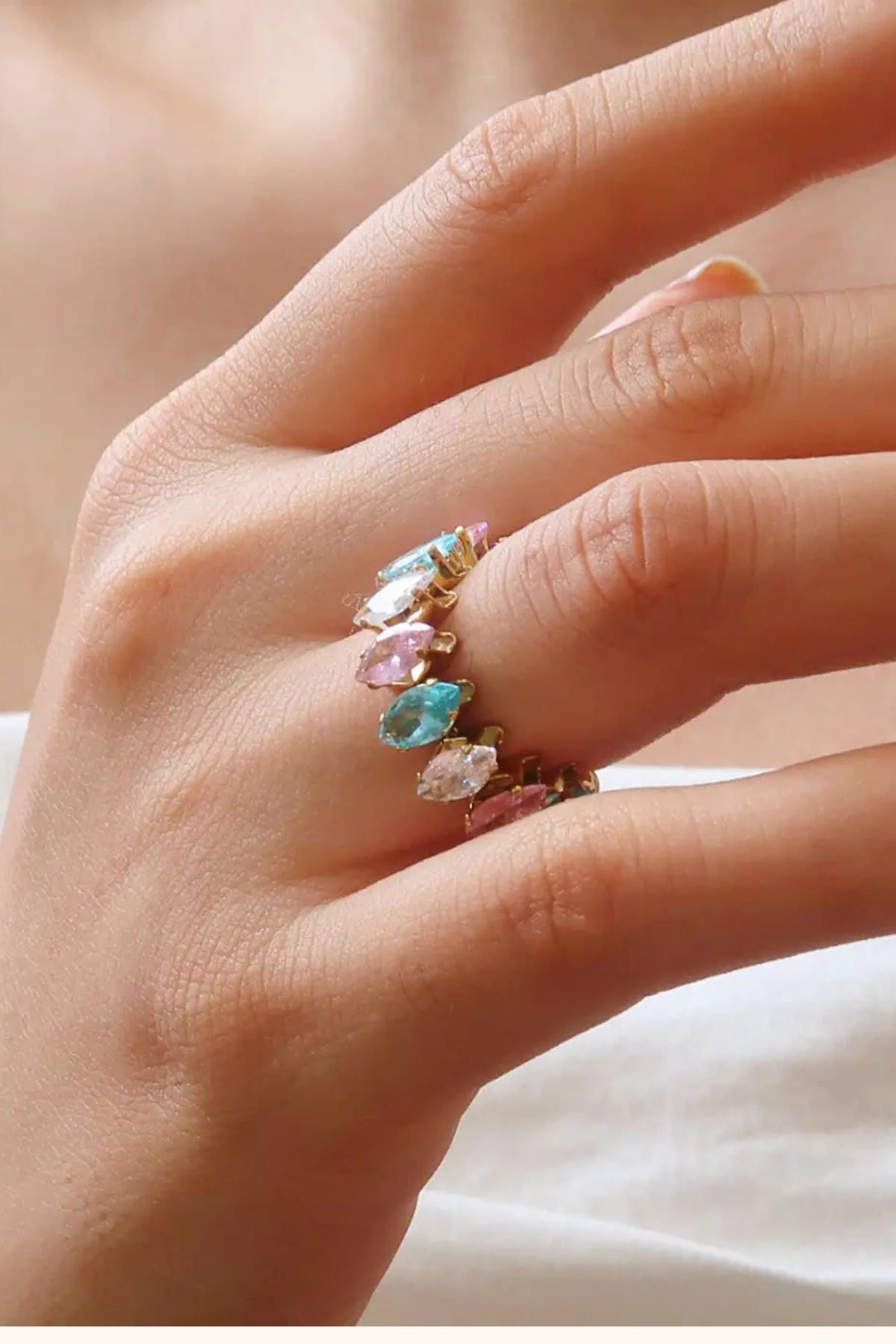 Briony Multi Gemstone Ring